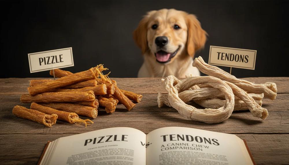 Pizzle vs. Tendons: A Comprehensive Guide to Choosing the Best Natural Chew for Your Dog