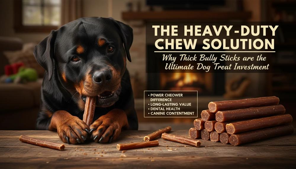 Why Thick Bully Sticks Are the Ultimate Reward for Your Power Chewer