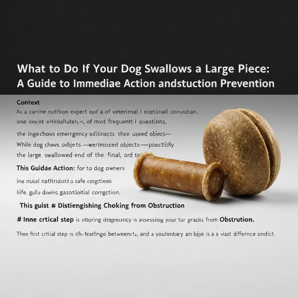 What to Do If Your Dog Swallows a Large Piece